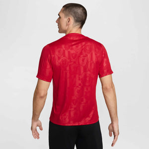 NIKE LIVERPOOL 24-25 PRE-MATCH SS TOP GYM RED/CHROME YELLOW