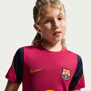 NIKE JR BARCELONA 26-27 STRIKE SS TOP NOBLE RED/MINERAL YELLOW