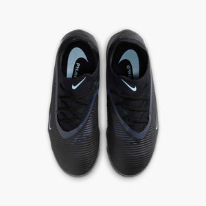 NIKE JR PHANTOM 6 LOW PRO FG BLACK/ICE BLUE