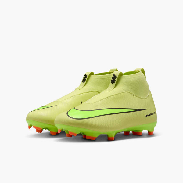 NIKE JR ZM SUPERFLY 10 ACADEMY FG LIMELIGHT/HYPER CRIMSON