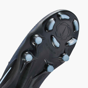 NIKE JR PHANTOM 6 LOW PRO FG BLACK/ICE BLUE