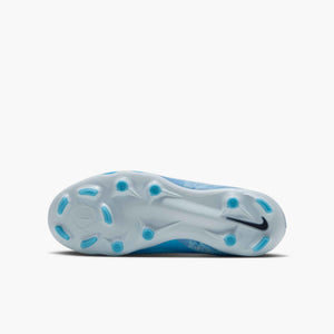NIKE JR PHANTOM 6 LOW ACADEMY FG HAALAND BALTIC BLUE