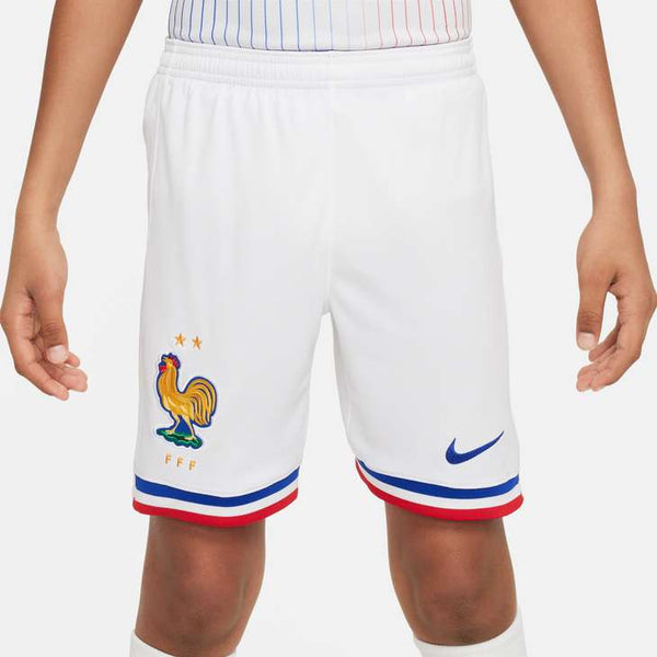 NIKE JR FRANKRIJK EURO24 HOME SHORT WHITE/BRIGHT BLUE