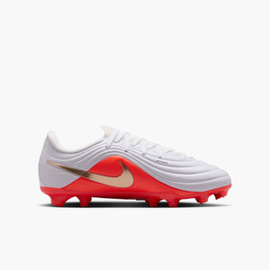 NIKE JR TIEMPO MAESTRO ACADEMY FG WHITE/BRIGHT CRIMSON