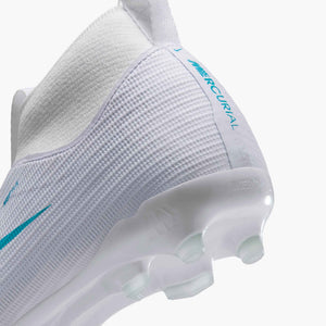 NIKE JR ZM SUPERFLY 11 ACADEMY FG WHITE/DUSTY CACTUS