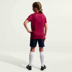 NIKE JR BARCELONA 26-27 STRIKE SHORT BLACKENED BLUE/NOBLE RED