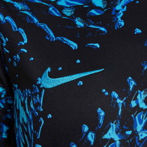NIKE JR INTER 25-26 PRE-MATCH JERSEY CHLORINE BLUE/BLACK