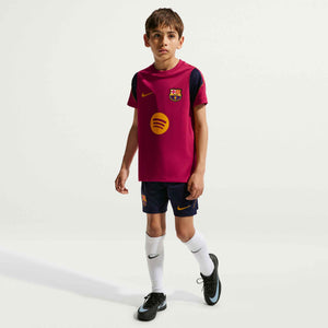 NIKE JR BARCELONA 26-27 STRIKE SS TOP NOBLE RED/MINERAL YELLOW