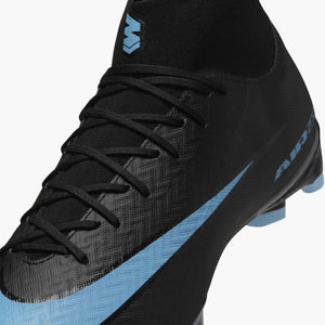 NIKE ZM SUPERFLY 10 ACADEMY FG BLACK/ICE BLUE