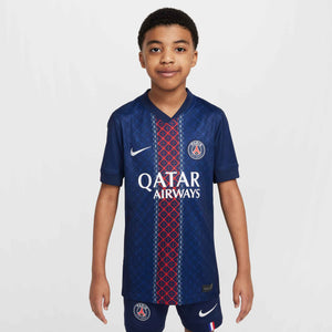 NIKE JR PSG 25-26 HOME JERSEY MIDNIGHT NAVY/WHITE