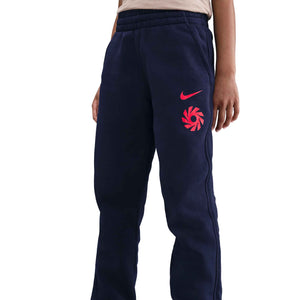 NIKE JR HAALAND CLUB FLEECE PANT BLACKENED BLUE