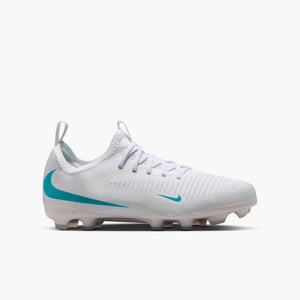 NIKE JR PHANTOM 6 LOW ACADEMY FG WHITE/DUSTY CACTUS