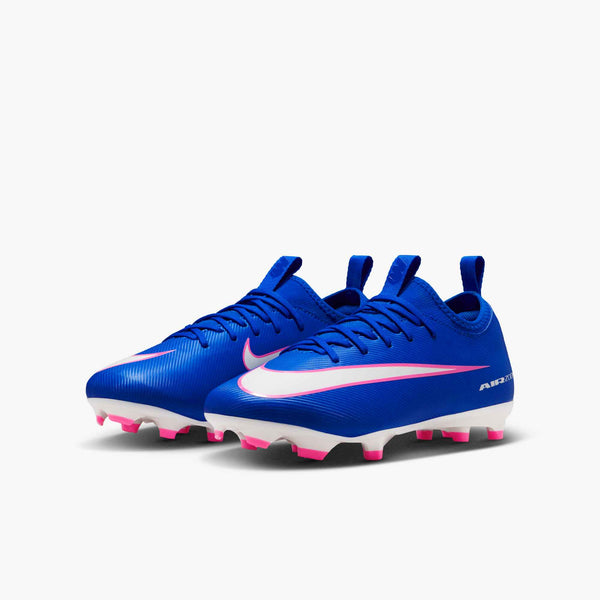 NIKE JR ZM VAPOR 16 ACADEMY FG RACER BLUE/WHITE