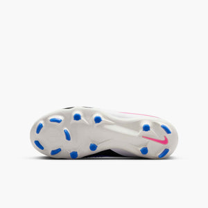 NIKE JR PHANTOM 6 LOW ACADEMY FG RACER BLUE/PINK BLAST