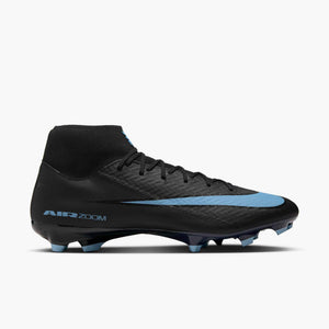 NIKE ZM SUPERFLY 10 ACADEMY FG BLACK/ICE BLUE