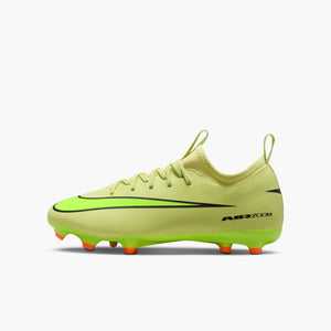 NIKE JR ZM VAPOR 16 ACADEMY FG LIMELIGHT/HYPER CRIMSON