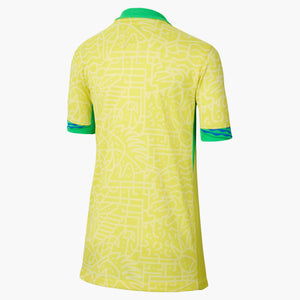 NIKE JR BRAZILIE 24 HOME JERSEY DYNAMIC YELLOW/LEMON CHIFFON