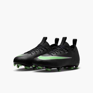 NIKE JR ZM VAPOR 17 ACADEMY FG BLACK/ILLUSION GREEN