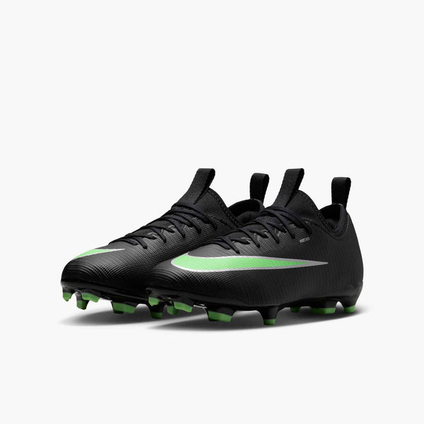 NIKE JR ZM VAPOR 17 ACADEMY FG BLACK/ILLUSION GREEN