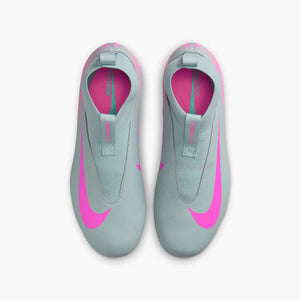 NIKE JR ZM SUPERFLY 10 ACADEMY FG OCEAN CUBE/PINK BLAST