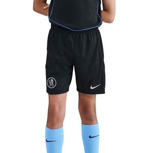 NIKE JR CHELSEA 25-26 THIRD SHORT BLACK/FIELD SILVER