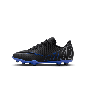 NIKE JR ZOOM MERCURIAL VAPOR 15 CLUB FG BLACK/CHROME/HYPER ROYAL