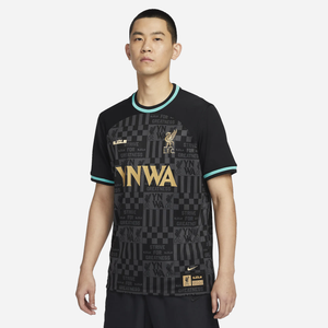 NIKE LIVERPOOL X LEBRON JAMES 23-24 SS TOP BLACK/TRULY GOLD
