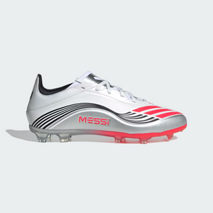 ADI JR F50 ELITE FG MESSI SILVER/LUCID RED