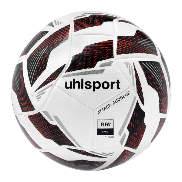 UHL ATTACK ADDGLUE 2025 WHITE/BLACK/FLUO RED