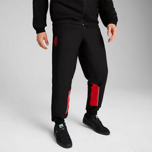 PUMA AC MILAN 24-25 ARCHIVE PANT BLACK/FOR ALL TIME RED