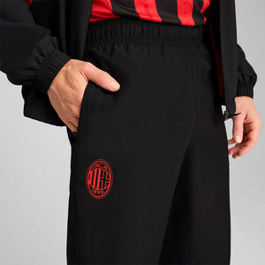 PUMA AC MILAN 24-25 ARCHIVE PANT BLACK/FOR ALL TIME RED
