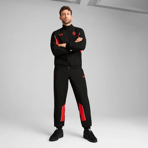 PUMA AC MILAN 24-25 ARCHIVE PANT BLACK/FOR ALL TIME RED