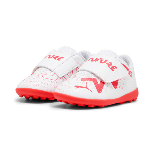 PUMA JR FUTURE PLAY TF INFANT WHITE/FIRE ORCHID