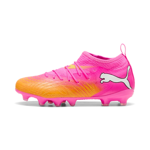 PUMA JR FUTURE 9 MATCH FG POISON PINK/SUN STREAM