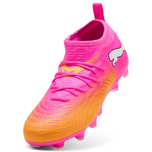 PUMA JR FUTURE 9 MATCH FG POISON PINK/SUN STREAM