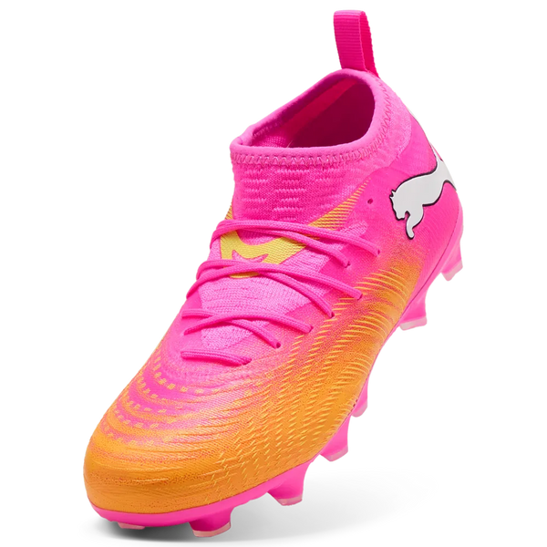 PUMA JR FUTURE 9 MATCH FG POISON PINK/SUN STREAM
