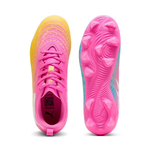 PUMA JR FUTURE 9 PLAY FG POISON PINK/SUN STREAM