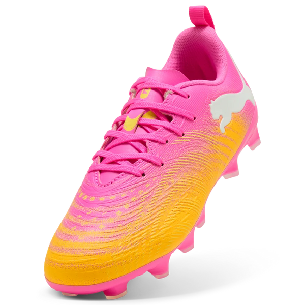 PUMA JR FUTURE 9 PLAY FG POISON PINK/SUN STREAM