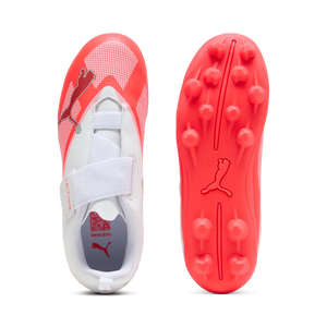 PUMA JR ULTRA NITRO PLAY VEL FG ULTRA RED/WHITE