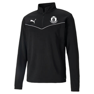 PUMA KFAC WAARSCHOOT TEAMRISE 1/4 ZIP TOP BLACK
