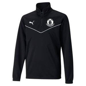 PUMA JR KFAC WAARSCHOOT TEAMRISE 1/4 ZIP TOP BLACK
