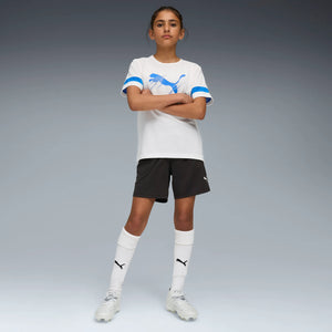PUMA JR INDIVIDUAL LIGA TR SHORT BLACK/WHITE/ULTRA BLUE