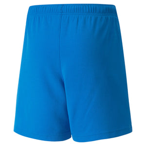 PUMA VMG JR TEAMRISE SHORTS Electric Blue Lemonade