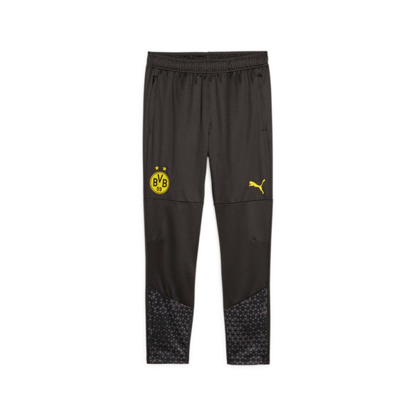 PUMA DORTMUND 23-24 TR PANT BLACK/CYBER YELLOW