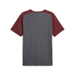 PUMA CITY 23-24 CASUAL TEE STRONG GRAY/AUBERGINE