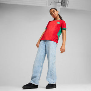 PUMA JR MAROKKO 2025 HOME JERSEY RED/ARCHIVE GREEN