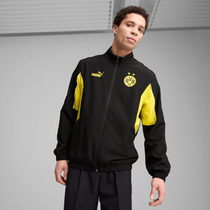 PUMA DORTMUND 24-25 ARCHIVE JACKET BLACK/FASTER YELLOW
