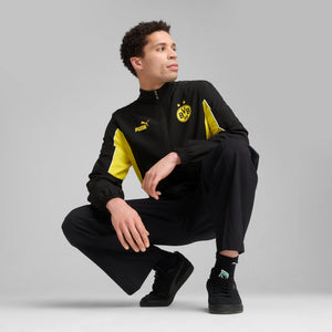 PUMA DORTMUND 24-25 ARCHIVE JACKET BLACK/FASTER YELLOW