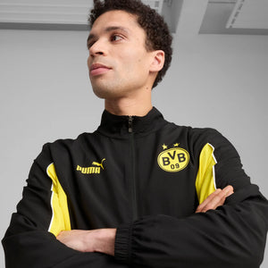 PUMA DORTMUND 24-25 ARCHIVE JACKET BLACK/FASTER YELLOW