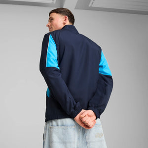 PUMA CITY 24-25 ARCHIVE JACKET NAVY/TEAM LIGHT BLUE